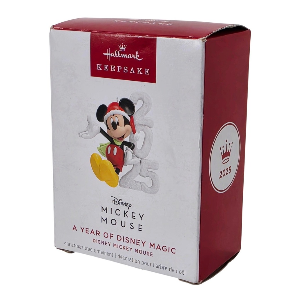 Hallmark Keepsake 2025 Disney Mickey Mouse A‎ Year of Disney Magic Ornament